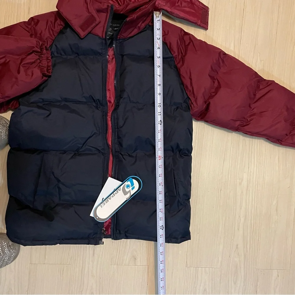 NWT i5 Apparel Boys  Winter or Ski Bubble Navy Burgundy Outerwear Jacket…